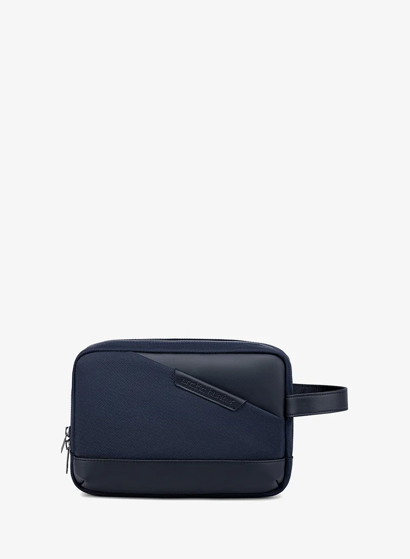 ARCTIC HUNTER Blue Unisex Clutch Bag Durable Premium Water Resistant Carry All Bag with Multiple Pockets for Men and Women K00691 Blue  | Best Price UAE