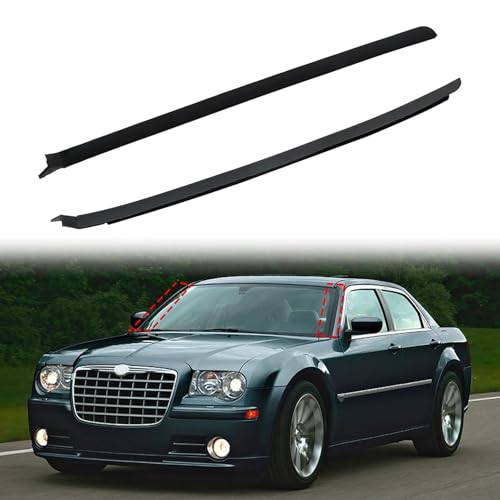FZJDSD 1Pair Left & Right Side Windshield Pillar Molding Panel 04805889AC 04805889AD Fit for Chrysler 300 2005-2010 Fit for Dodge Charger 2005-2010 Magnum 2005-2008# 04805888AC 04805888AD - Image 1