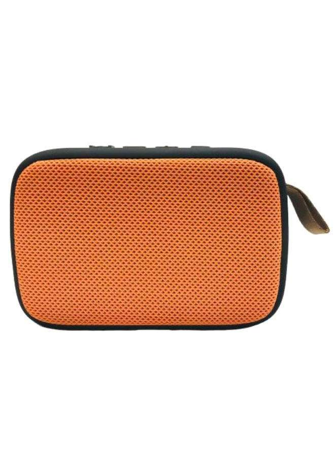 NIBEMINENT Case Pattern Bluetooth Wireless Speaker Black/Orange