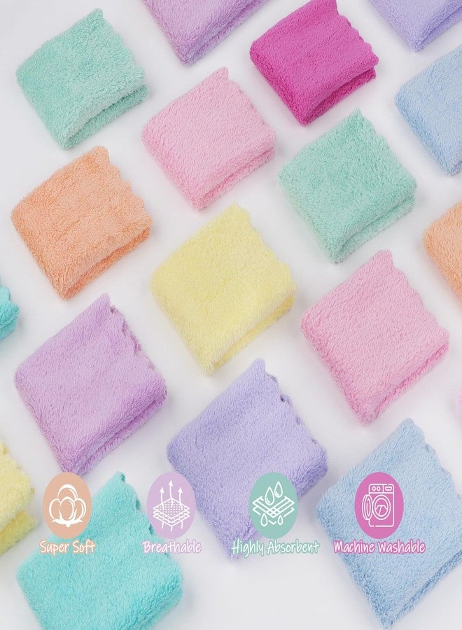 UNIMADE Baby Washcloths, 20 Pack Super Soft Microfiber Coral Fleece Wash Cloths, Extra Absorbent Baby Towels for Newborns, Infants and Toddlers, Gentle on Sensitive Skin for Face and Body - 7" × 9" - Image 3