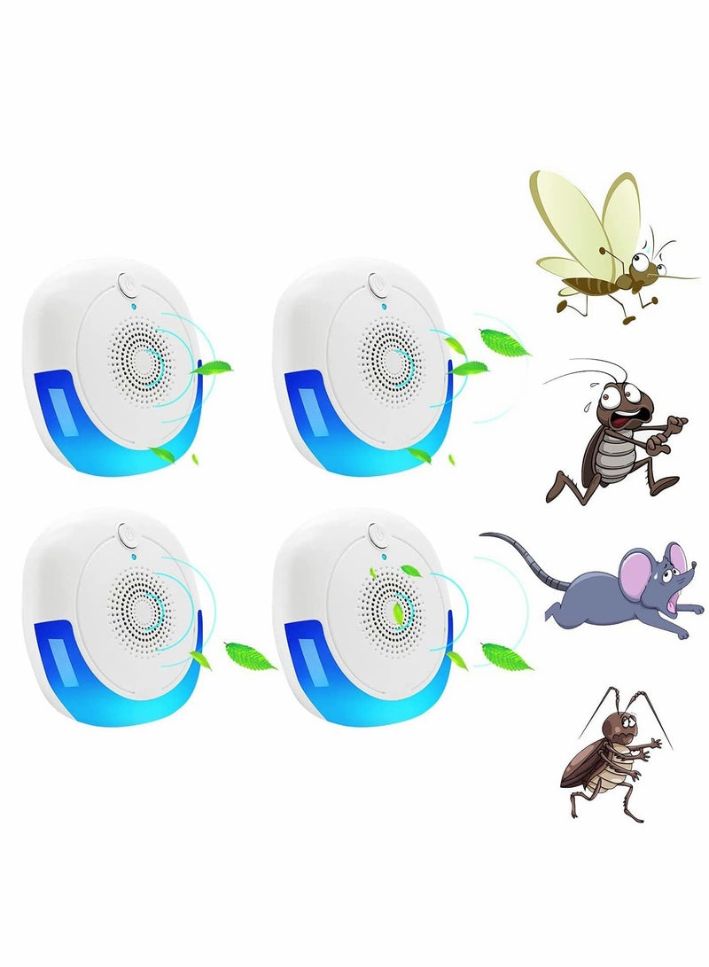 SYOSI Ultrasonic Pest Repeller, 4 Packs Pest Repellent Electronic Plug, Ultrasonic Pest Control Mosquito Repellent Indoor for Home, Office, Repel Bugs for Roaches Spiders Flies Mosquitoes bat Fleas Rodents  - Image 1