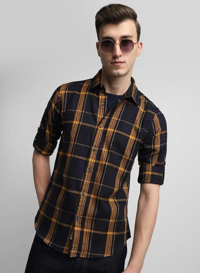 Dennis Lingo Dennis Lingo Checked Long Sleeves Casual Shirt