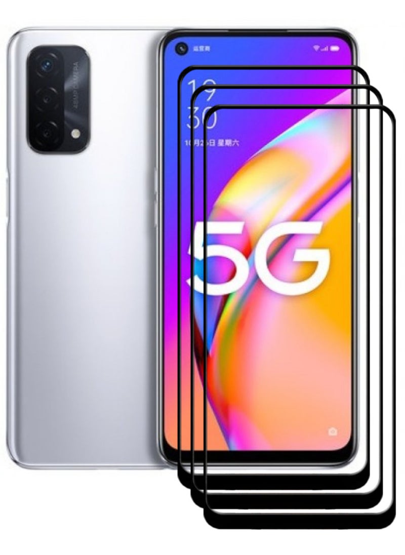 ACLIX 3 Pieces Antistatic ESD Dustproof Premium Quality High Definition Tempered Glass Screen Protector Designed For Oppo A93 5G - Image 1