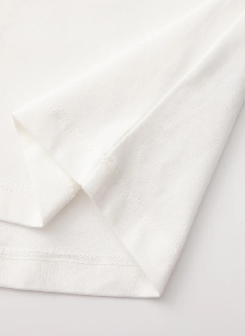 Balabala White Kids Girls Knit short sleeve suit for Women | Best Price UAE