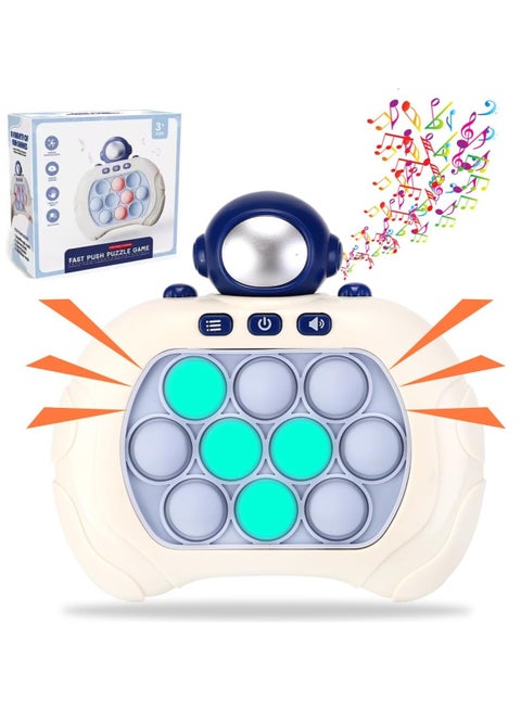 Quick Push Bubble Game For Children And Adults, Mini Push Game Quick Hand Push Game, Stress Relief Popular Fidget Games (Astronaut)- Package Shape May Vary