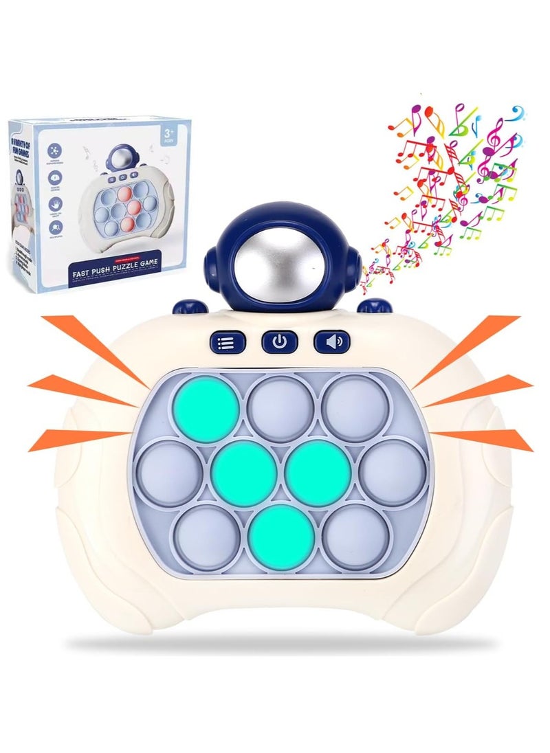 Quick Push Bubble Game For Children And Adults, Mini Push Game Quick Hand Push Game, Stress Relief Popular Fidget Games (Astronaut)- Package Shape May Vary