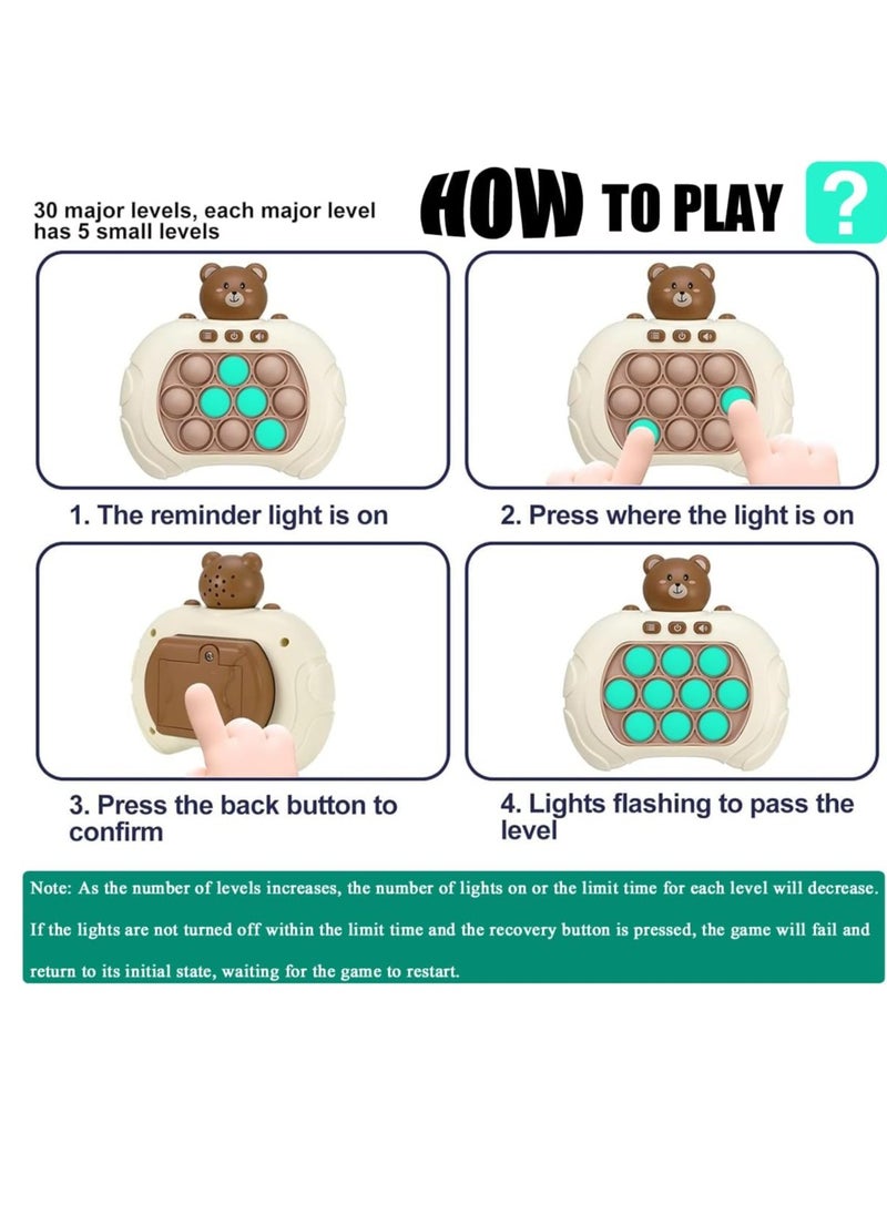 Quick Push Bubble Game For Children And Adults, Mini Push Game Quick Hand Push Game, Stress Relief Popular Fidget Games (Astronaut)- Package Shape May Vary