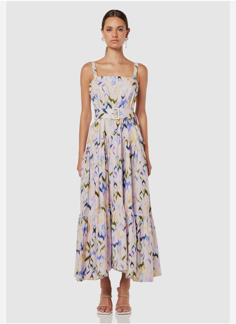 ELLIATT - Floral Printed Tiered Dress - Image 1
