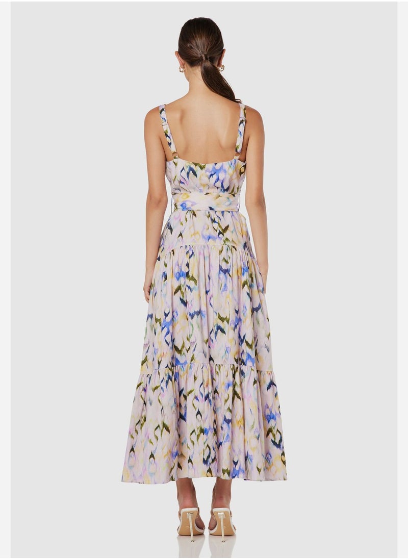 ELLIATT - Floral Printed Tiered Dress - Image 1