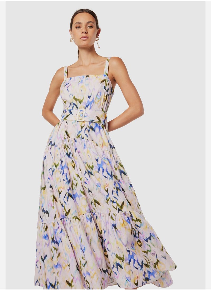 ELLIATT - Floral Printed Tiered Dress - Image 1