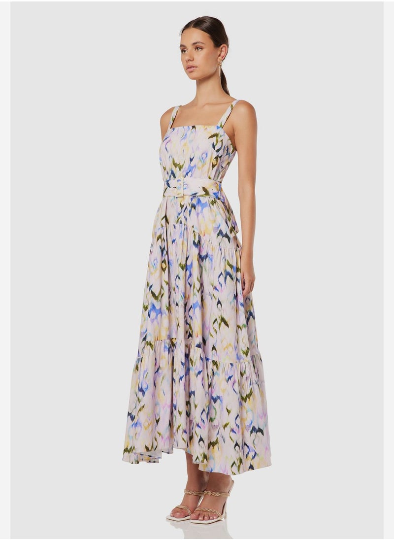 ELLIATT - Floral Printed Tiered Dress - Image 1