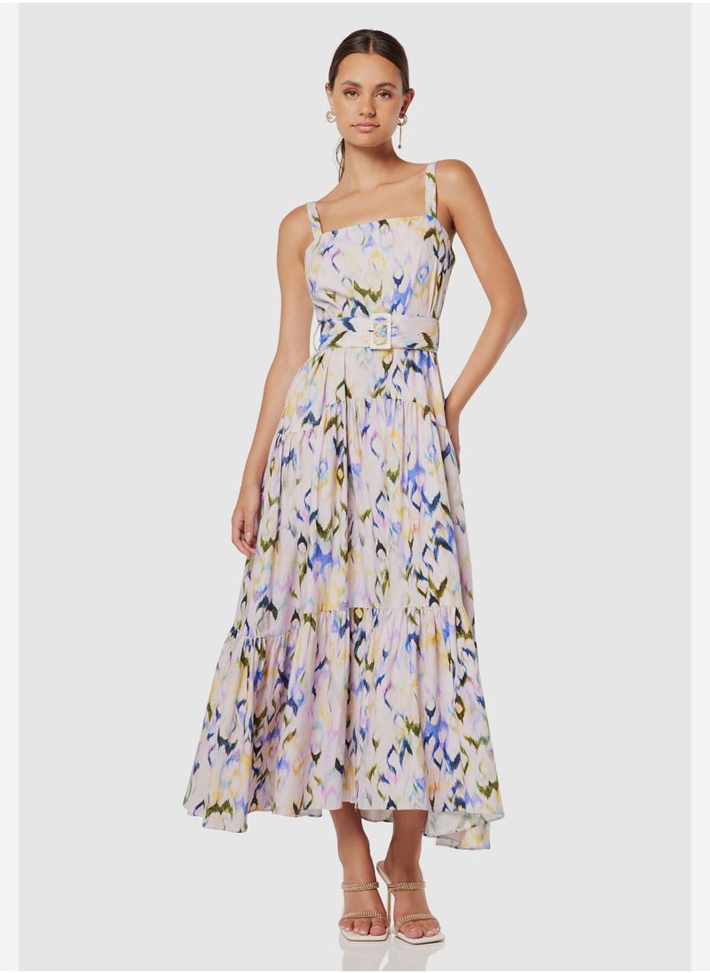 ELLIATT - Floral Printed Tiered Dress - Image 1