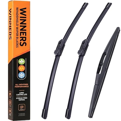 WINNERS Complete Front Rear Windshield Wiper Blade Kit for 2023 2024 2025 2026 Honda CRV CRV Premium 3Piece OEM Replacement Set - Image 1