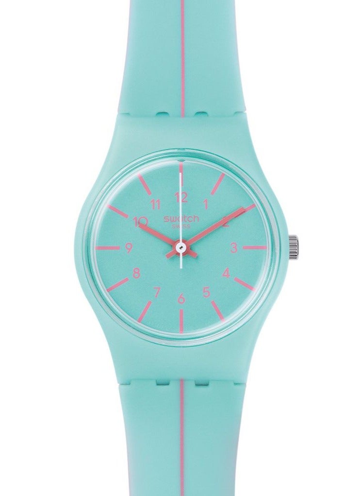 Swatch Women Menthe A L'Eau Quartz Movement Water Resistant Wrist Watch - 25 Mm  - Image 1