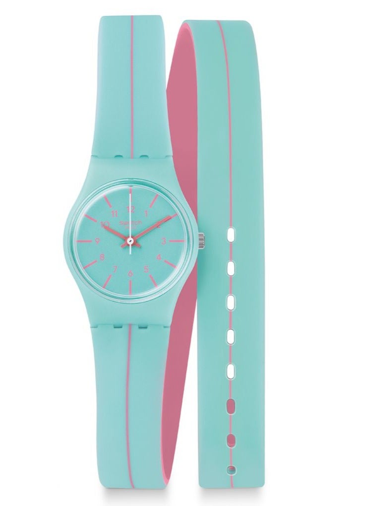 Swatch Women Menthe A L'Eau Quartz Movement Water Resistant Wrist Watch - 25 Mm  - Image 2