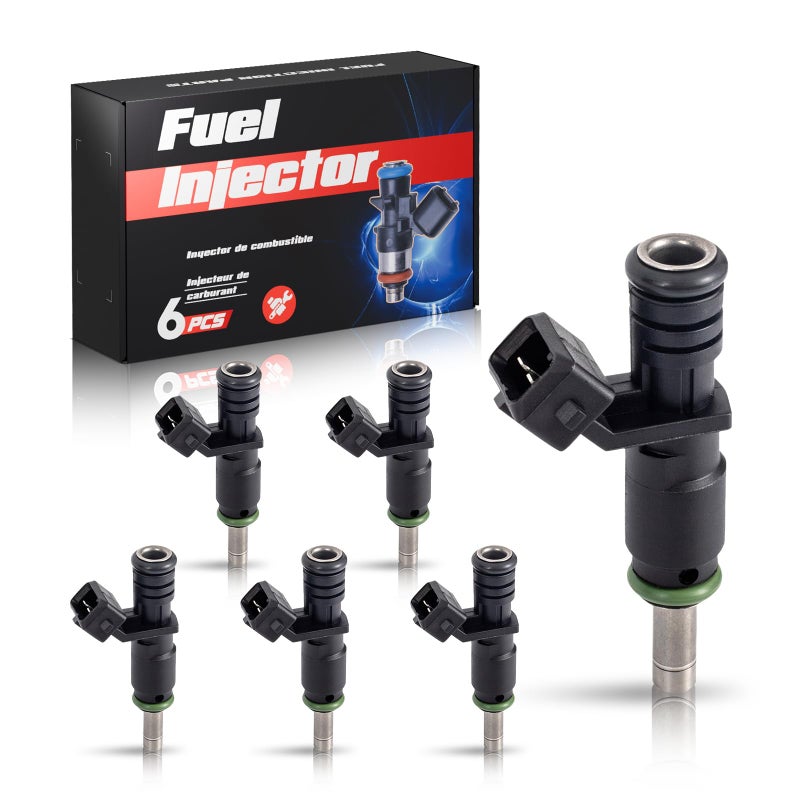 ENA Fuel Injector for FJ748 8001725N 13537531634 01G716B Set of 6 Compatible with BMW 125i 128i 323i 325i 325xi 328i xDrive 328xi 330Ci 330i 330xi 525i 525xi 528i 530xi X1 X3 X5 Z4 L6 30L 20082013 - Image 2