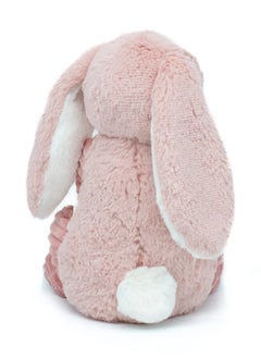 Les Deglingos Toudou the Rabbit Plush Toy - Pink Corduroy Bunny with Soft Ears, Eco-Friendly, Machine Washable, Ideal for Babies and Toddlers  - Image 4