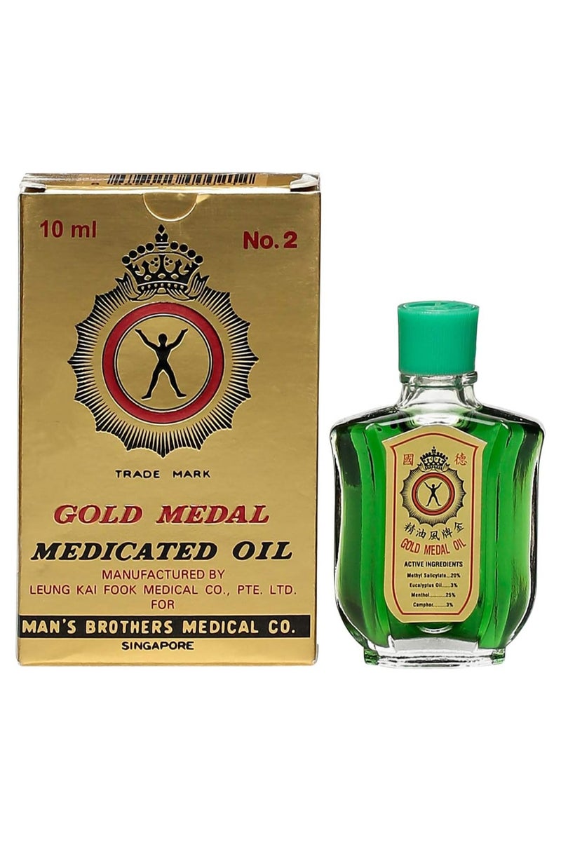 Gold Medal Medicated Pain Killer Oil 10ml (Pack of 12) - Image 3