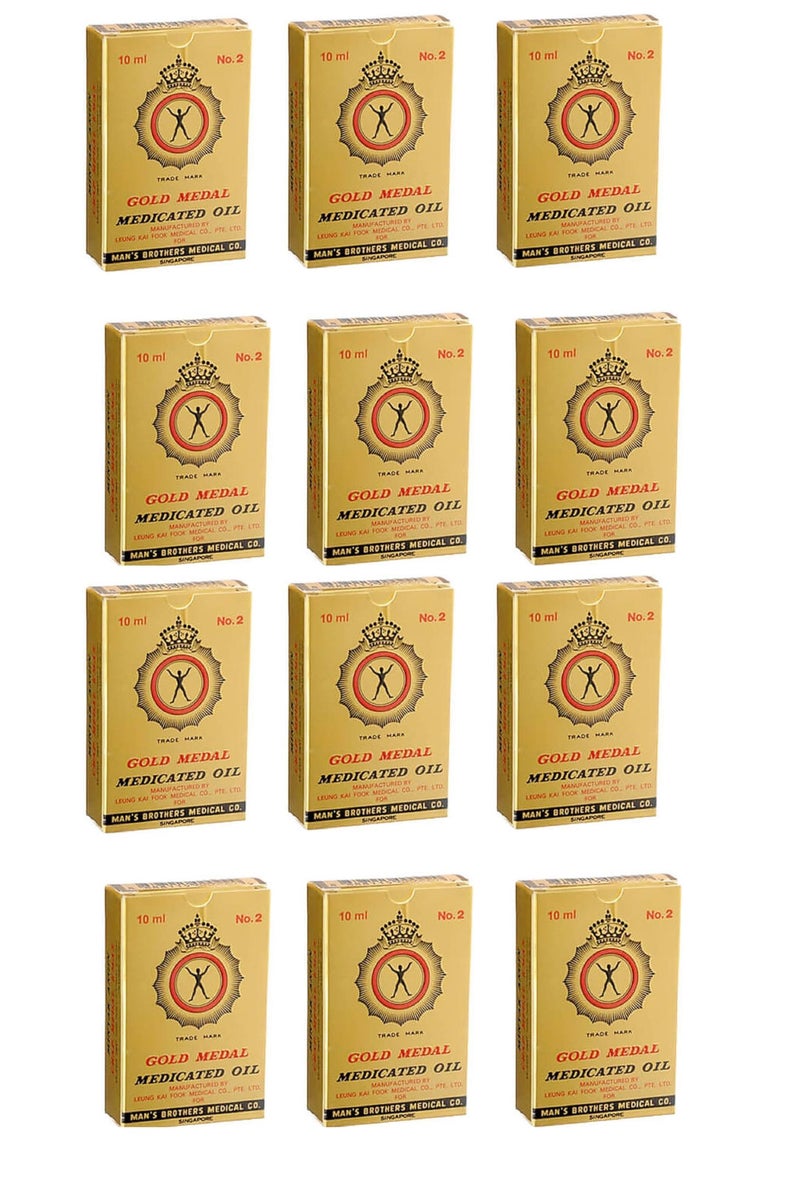 Gold Medal Medicated Pain Killer Oil 10ml (Pack of 12) - Image 1