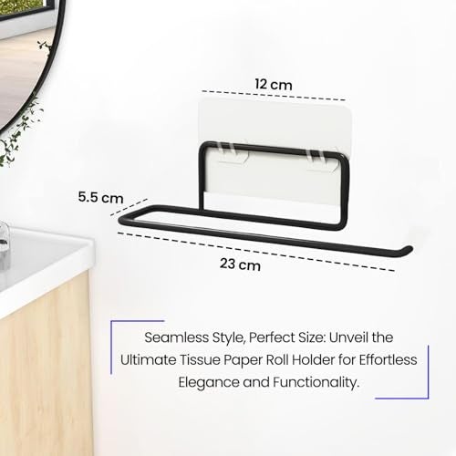 WonderStand Grippy (Set of 1) | Self Adhesive Toilet Paper Holder for Bathroom/Kitchen, Toilet Paper Roll Holder, Toilet Tissue Hanger - Image 4