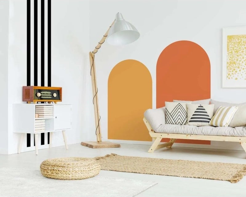 Kt Grup Boho Set of 2 Belts and Stripes Wall Sticker  - Image 1