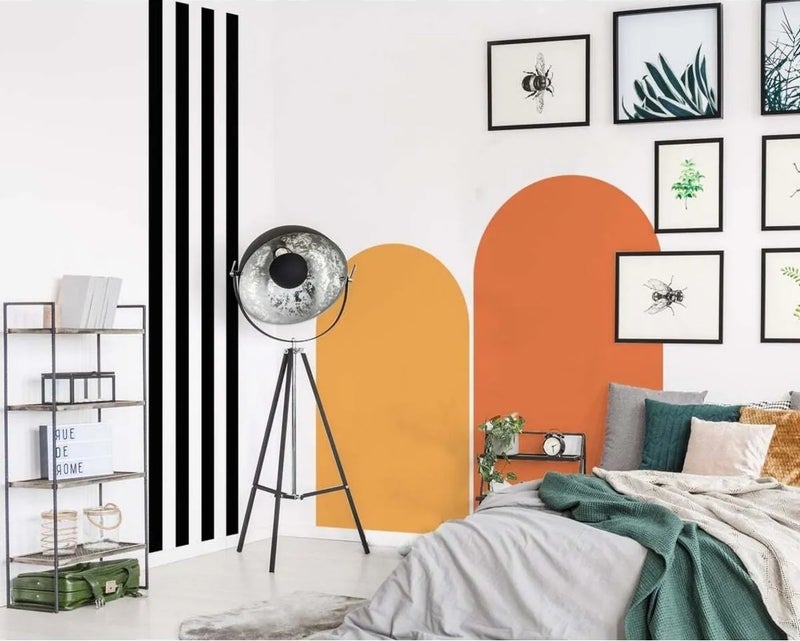 Kt Grup Boho Set of 2 Belts and Stripes Wall Sticker  - Image 2