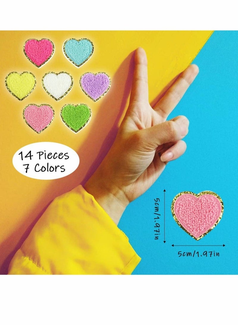 XiuWoo Iron on Patches 14 Pcs, for Clothing, Clothes Jackets Jeans Hats Backpacks DIY Decorations - Image 2