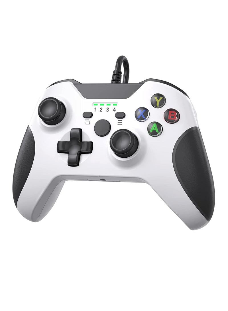 وحدة تحكم سلكية لأجهزة Xbox One/Xbox Series X|S، وحدة تحكم Xbox سلكية مع اهتزاز مزدوج ومقبس صوت، وحدة تحكم سلكية لـ Xbox USB Gamepad Joypad - Image 2