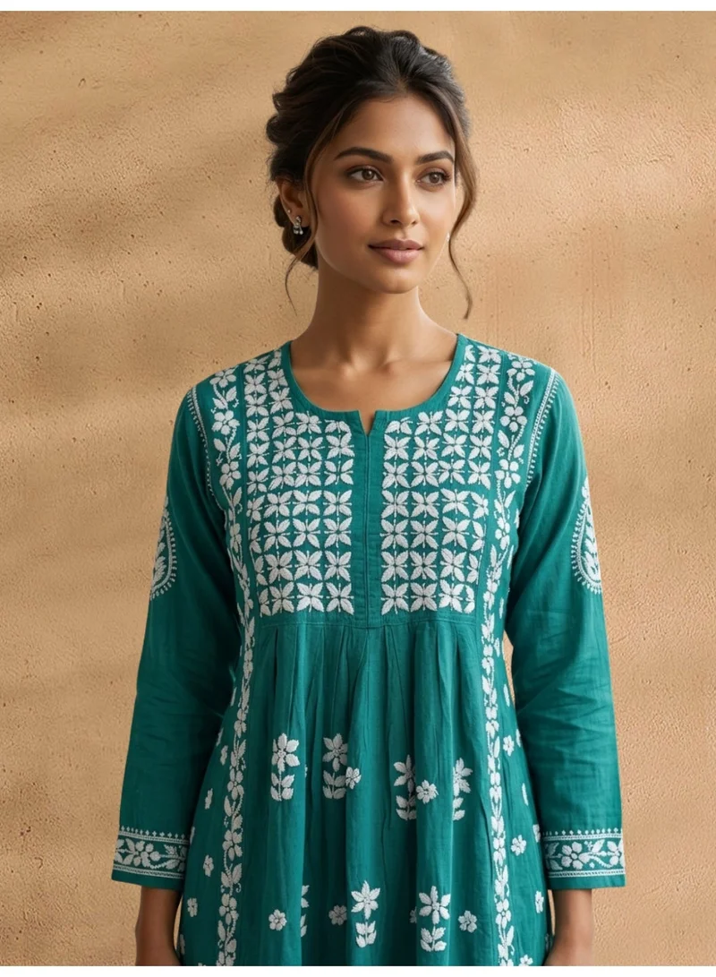 الايا كورتا رايون شيكانكاري مطرزة يدويًا للنساء-AL3549
