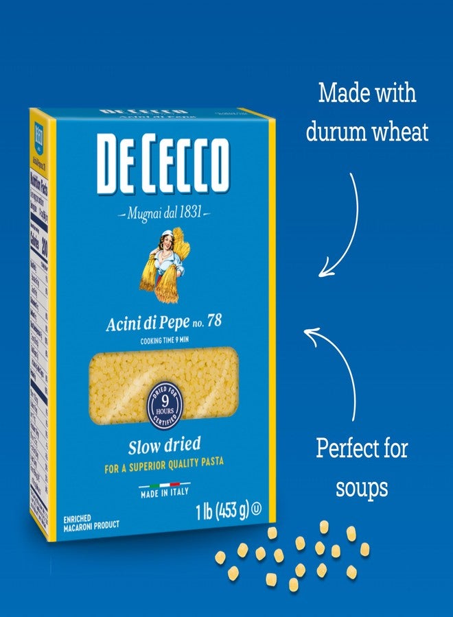 De Cecco Acini Di Pepe No. 78 Pasta, 16 Oz, Authentic, Slow Dried, Made with Semolina and Durum Wheat, Versatile Pasta for Sauces & Recipes, Made in Italy - Image 4