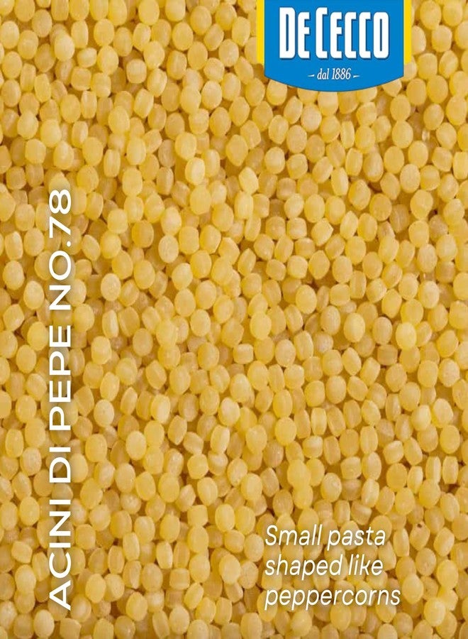 De Cecco Acini Di Pepe No. 78 Pasta, 16 Oz, Authentic, Slow Dried, Made with Semolina and Durum Wheat, Versatile Pasta for Sauces & Recipes, Made in Italy - Image 3