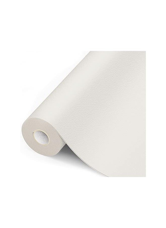 PROMASS - promass 19.7 x 53.9 Inch Strong Self Adhesive Leather Repair Patch, Cuttable Self Adhesive Tape Leather Patch Sofa Repair, Waterproof Leather Repair Kit for Furniture Car Seat Chairs Bags (White) - Image 1