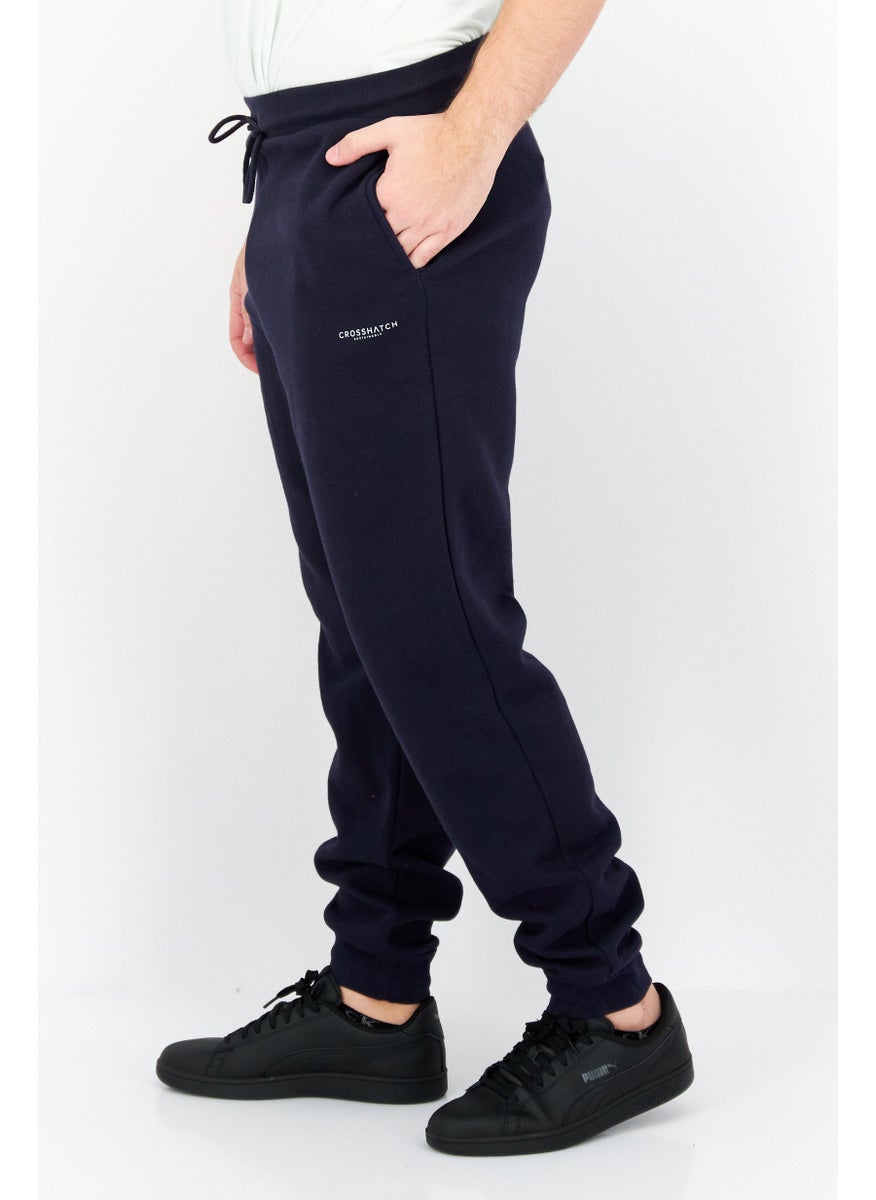 CROSSHATCH Men 2 Pcs Regular Fit Brand Logo Jogger Pants, Grey  - Image 4