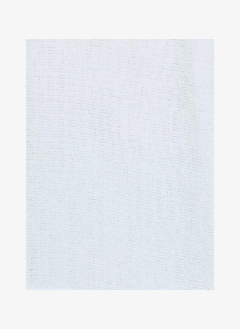 French Connection  Men's White Ss Open Weave Shirt for Men | Best Price UAE
