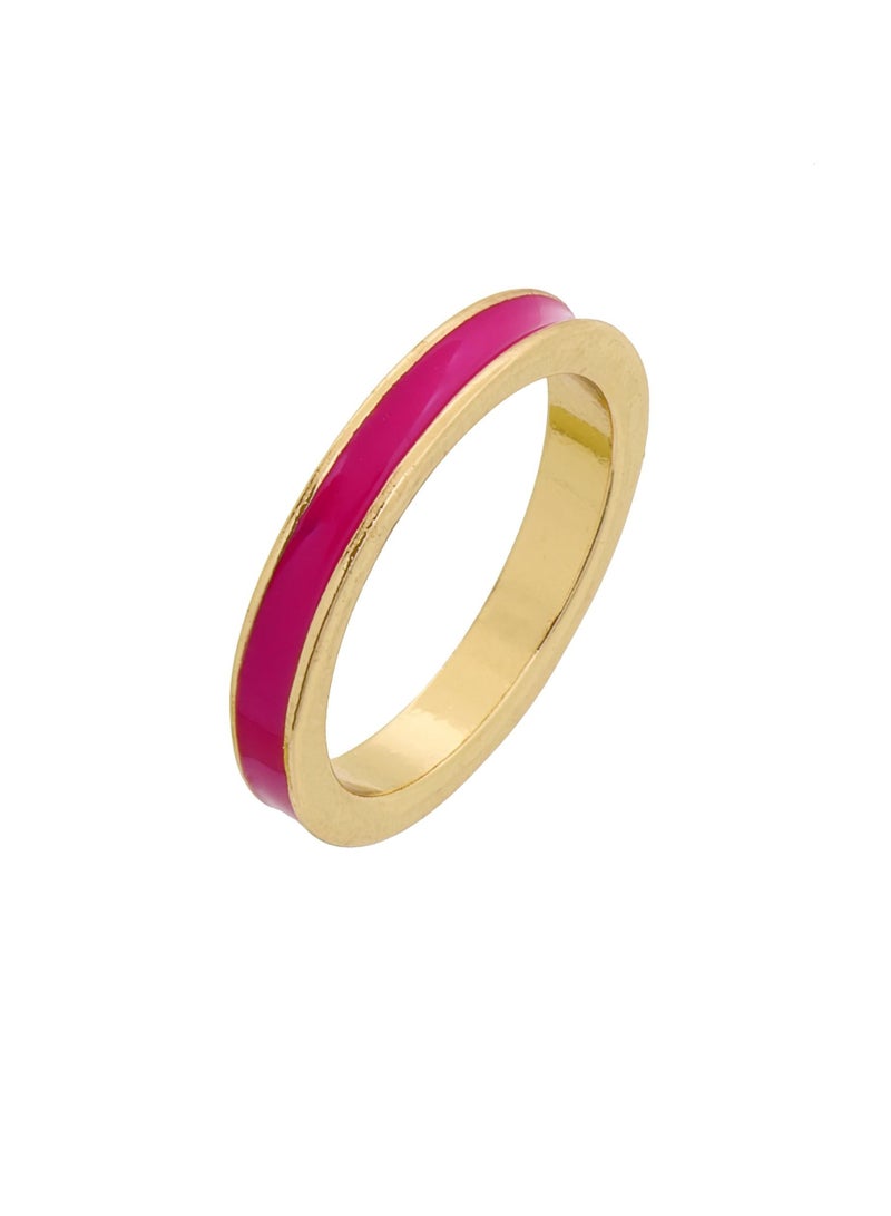 فاشن بوكس خاتم ثلاثي وردي