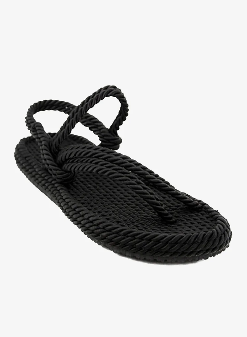 Mumka Rope Sandals Crossed-out - Black