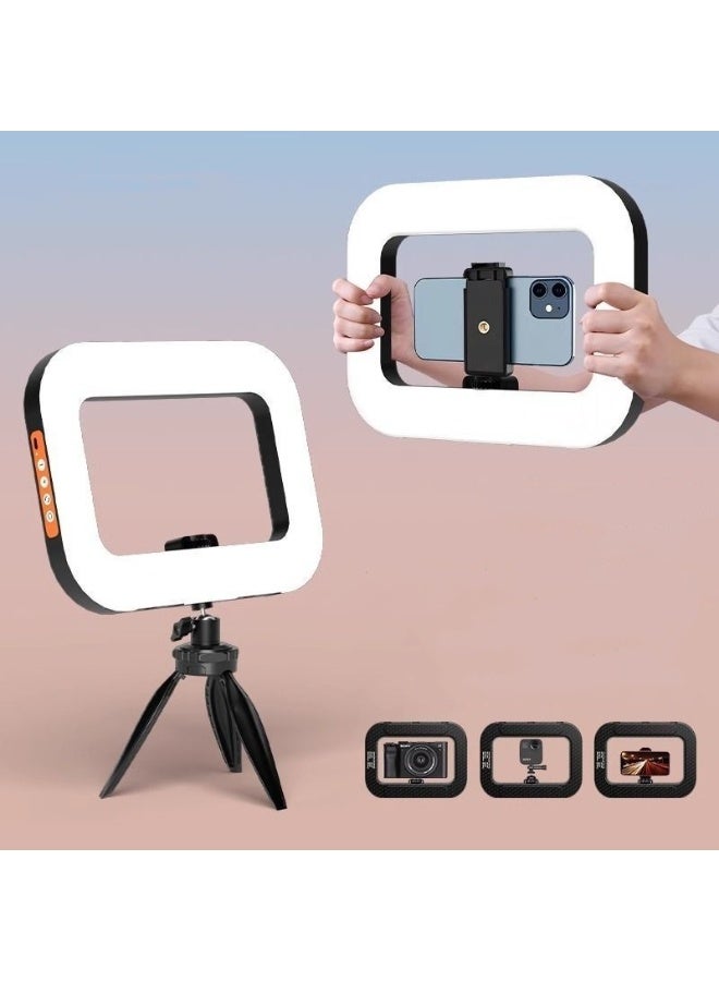 LED Video Light Kit,2500K-8500K 20W Photography Studio Light with Phone Holder and Tripod for Video Recording, Game Streaming - Image 1