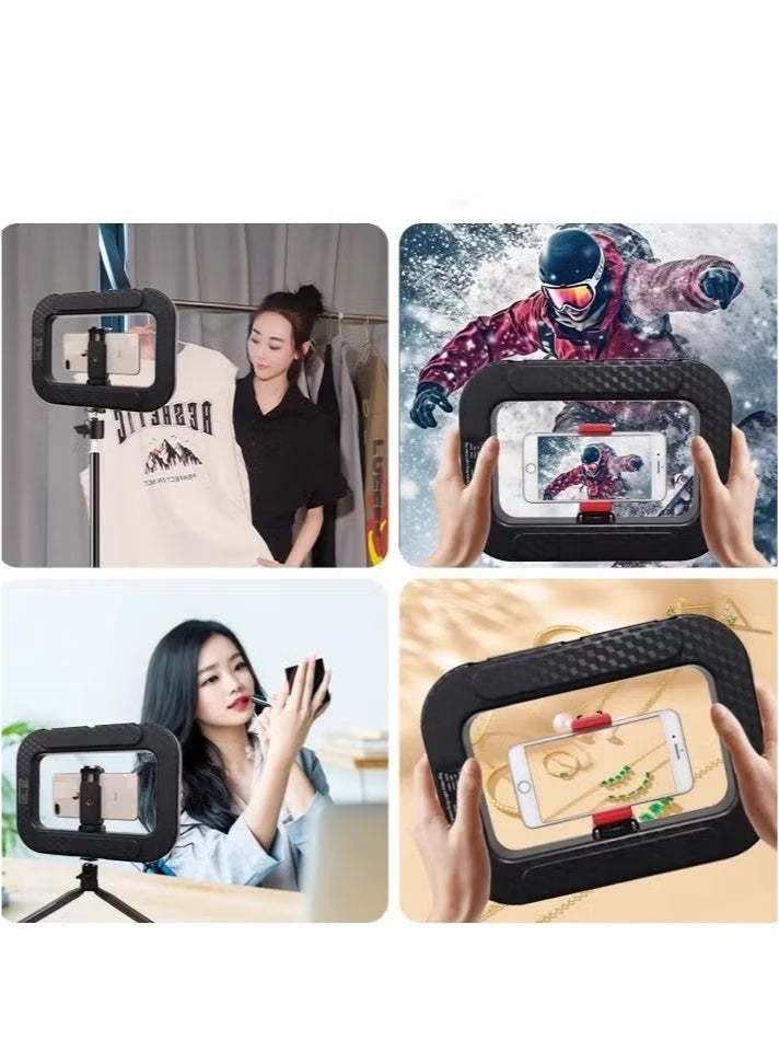 LED Video Light Kit,2500K-8500K 20W Photography Studio Light with Phone Holder and Tripod for Video Recording, Game Streaming - Image 4