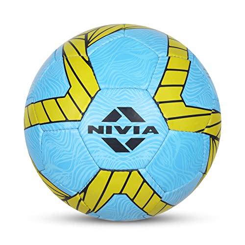 Nivia Kross World Football, Training Ball, 32 Panels, Durable Rubber Cover Hand-Stitched, Latex Bladder, As Per AIFF Standards, to Play On Both Natural and Artificial Grass - Image 1
