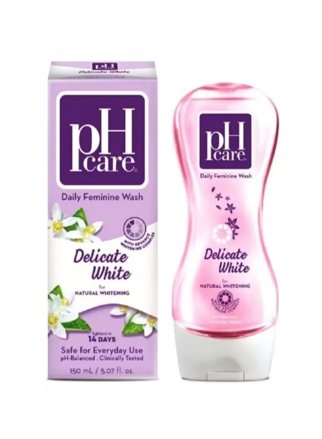 بي إتش كير غسول نسائي يومي رقيق أبيض 150 مل