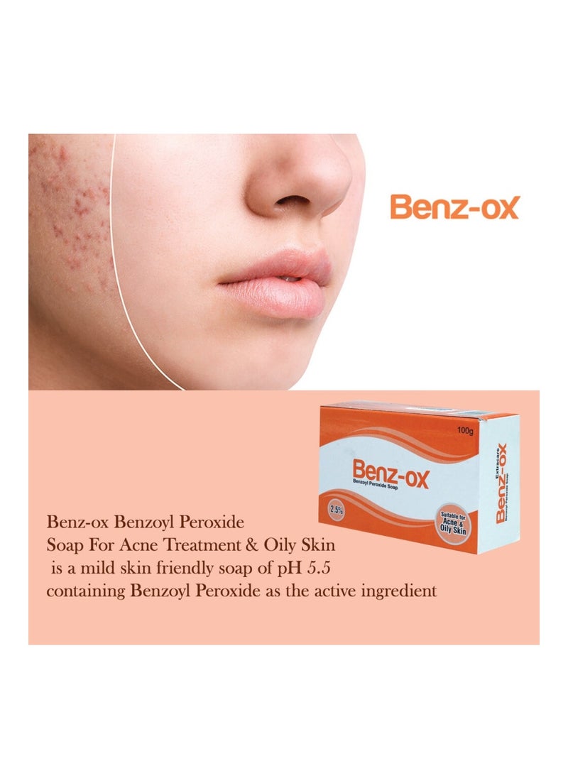 BENZ - Benzoyl Peroxide Soap For Acne Treatment & Oily Skin 100 g - Image 1