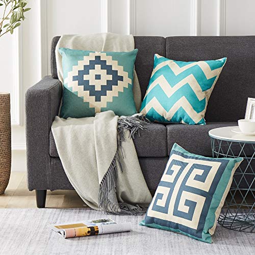 AEROHAVEN Set of 5 Designer Decorative Throw Pillow/Cushion Covers - CC123 - (18 inch x 18 inch) - Image 2
