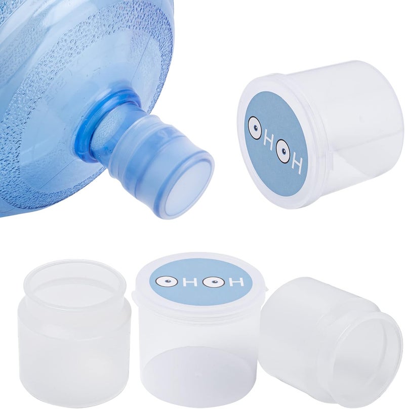 OHOH 2 Pack Original 5 Gallons Water Jug Cap, Fits 48mm|53mm|55mm Screw Tops|Threaded Tops, Reusable Universal Silicone Water Bottle Caps Non-Spill Top Lid Cover with Storage Box - Image 1