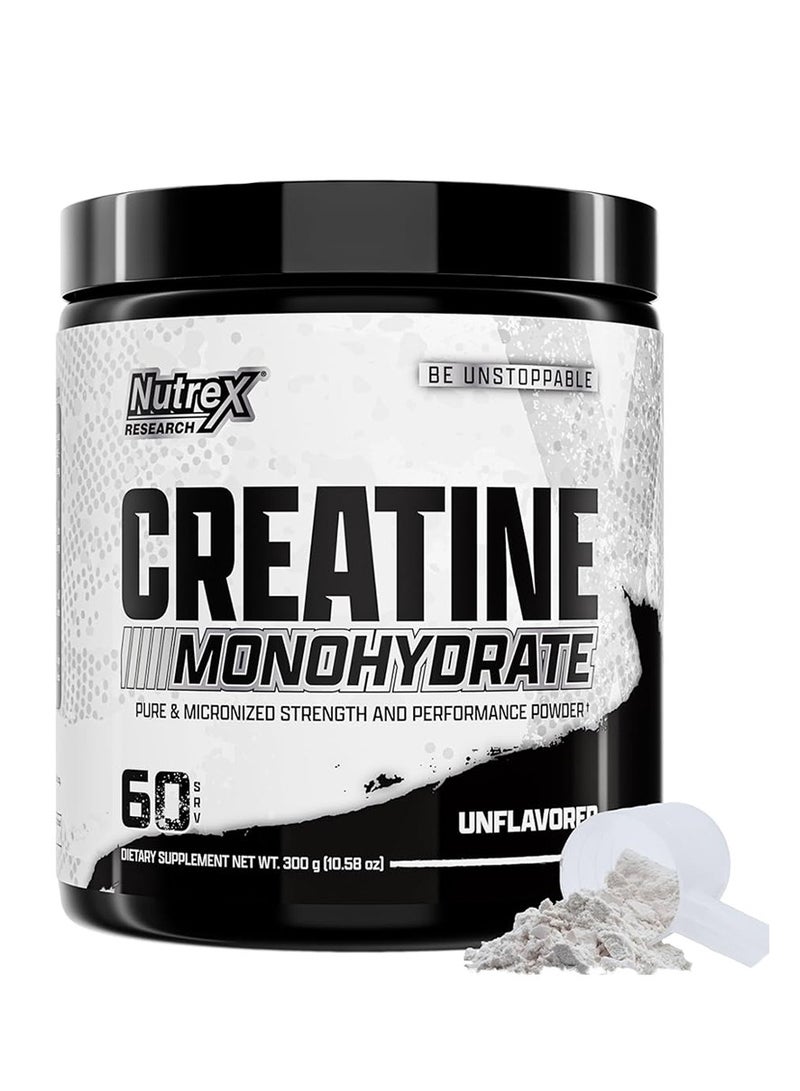Creatine Monohydrate Unflavored 60 Servings 300g