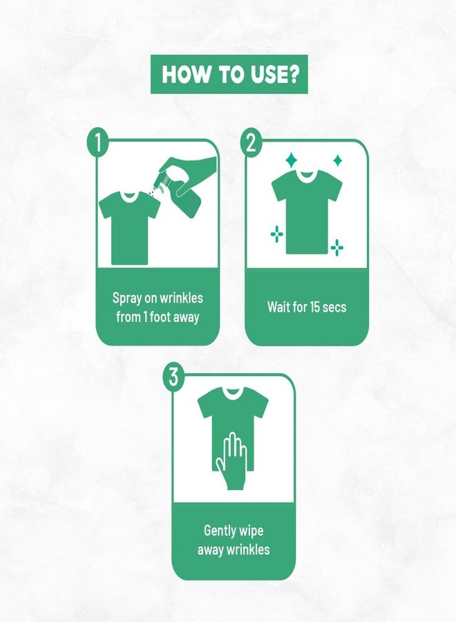 Born Good Natural Fabric Wrinkle Remover | 100ml | Removes Creases And Odor | Plant-Based, Biodegradable, Non-Toxic, Eco-Friendly, Organic, Herbal | Recommended for 100% cotton - Image 5