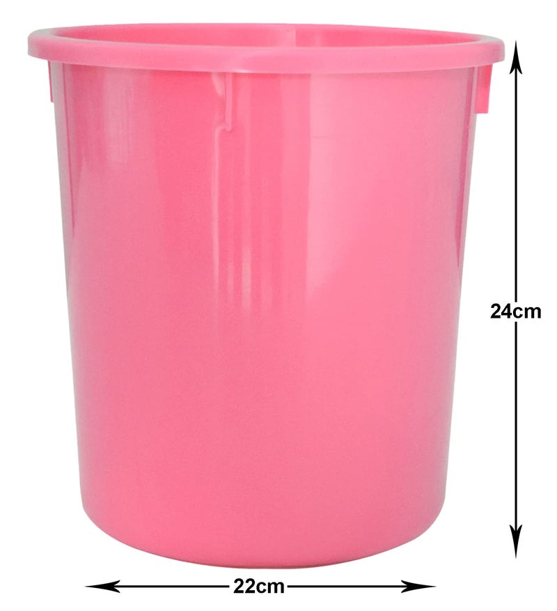Kuber Industries Heart Home Plastic Open Dustbin Garbage Bin For Home Kitchen Office 5Ltr Pink47HH01045  - Image 4