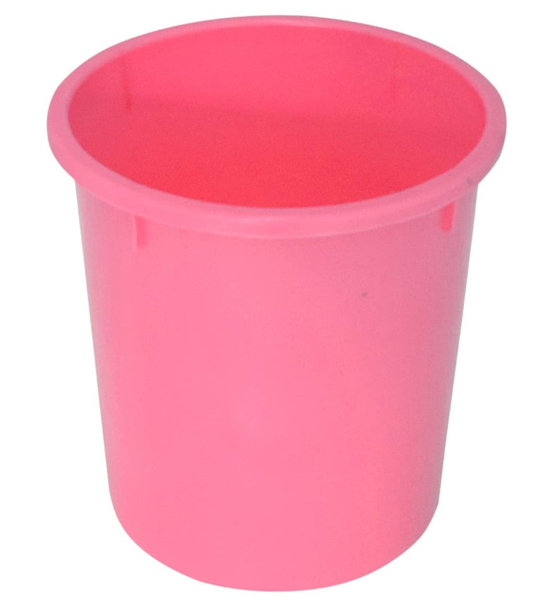 Kuber Industries Heart Home Plastic Open Dustbin Garbage Bin For Home Kitchen Office 5Ltr Pink47HH01045  - Image 3
