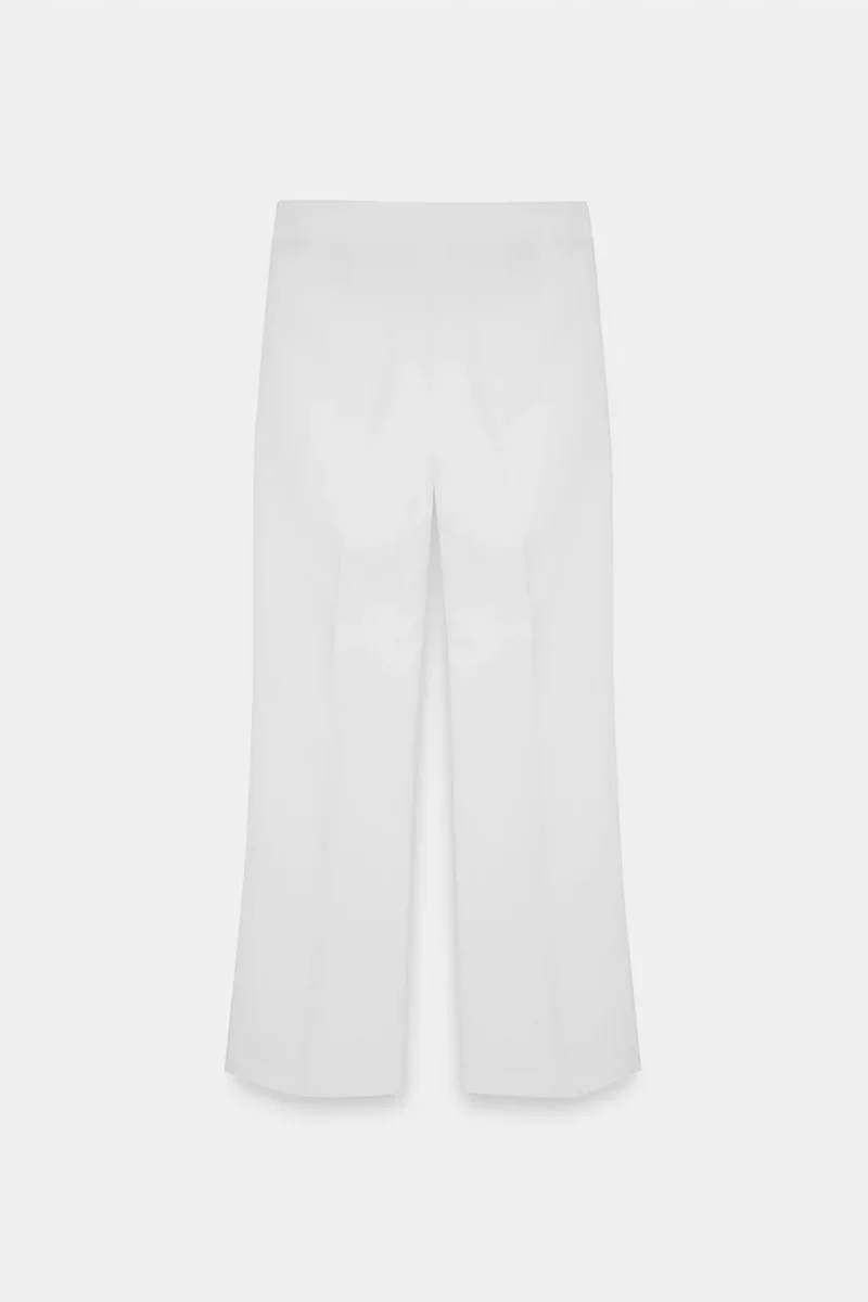 Dilvin White DILVIN Women's High-Waist Flare Pants for Women | Best Price UAE