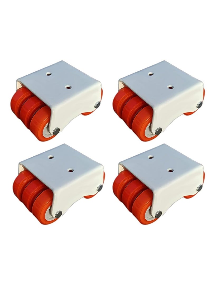 THOISEWELT THOISEWELT Small Sixer 6 Wheel Caster For Furniture Moving Trolly Tipoy 120kg Loding Capacity Pack Of 4  - Image 1