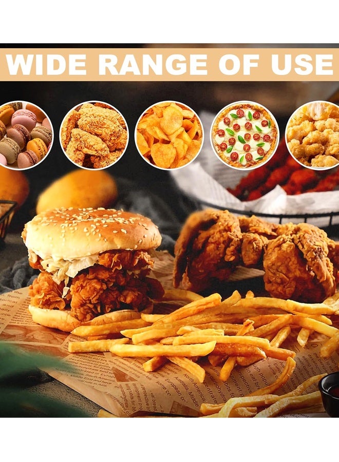 100PCS 12 x 8 Inch Old Newspaper Style Printed Greaseproof Deli Paper for Wrapping Breads Burgers French Fries Sandwiches - Image 4